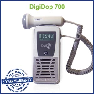 Newman Digidop Handheld Display Digital Doppler (DD-700) & 2MHz Obstetrical Probe