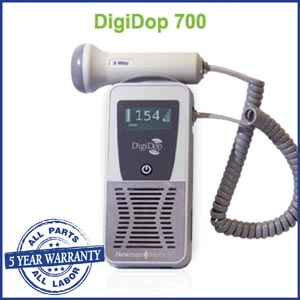 Newman Digidop Handheld Display Digital Doppler (DD-700) & 3MHz Obstetrical Probe