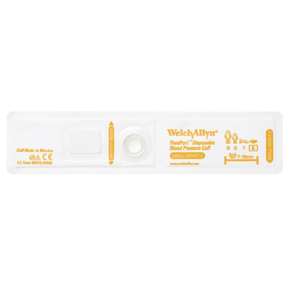 Welch Allyn Flexiport Soft Small Infant Disposable Blood Pressure Cuff, 20/Pack
