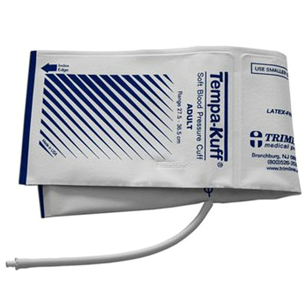 Welch Allyn Trimline Adult Disposable Blood Pressure Cuff with Male Bayonet, 20/Case