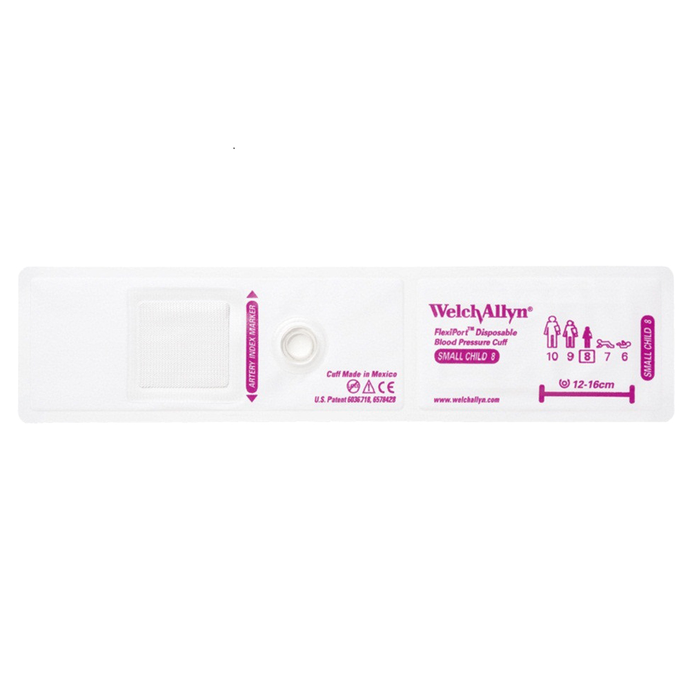 Welch Allyn Flexiport Soft Small Child Disposable Blood Pressure Cuff, 20/Pack