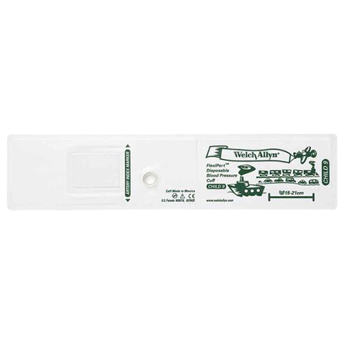 Welch Allyn Flexiport Soft Child Disposable Blood Pressure Cuff, 20/Pack