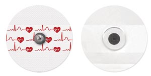 Bio Protech Telectrode ECG Electrode, Cloth, Adult, Round, 55mm, General Purpose, Stress & Holte