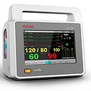 [0-730000ETP] Schiller T-Lite Patient Monitor w/ ETCO2 &amp; Built-In Printer: 5-Lead ECG Cable, Adult BP Cuff