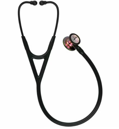 3M™ Littmann® Cardiology IV™ Stethoscope, Rainbow Finish Chestpiece, Black Tube, 27"