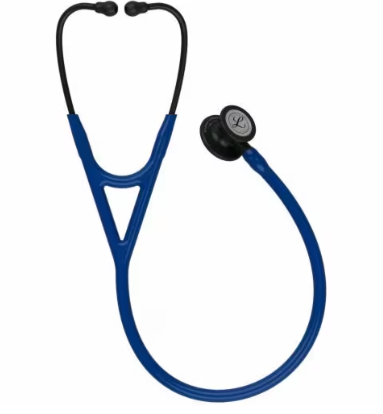 3M™ Littmann® Cardiology IV™ Stethoscope, Black Finish Chestpiece, Navy Blue Tube, 27&quot;