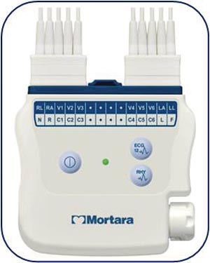 Welch Allyn Mortara Burdick Wireless Acquisition Module (WAM) with AHA Banana Lead Wires