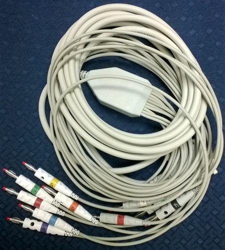Schiller Patient Cable, 10-Lead, Resting, Banana Plugs, AT-10, CS-200