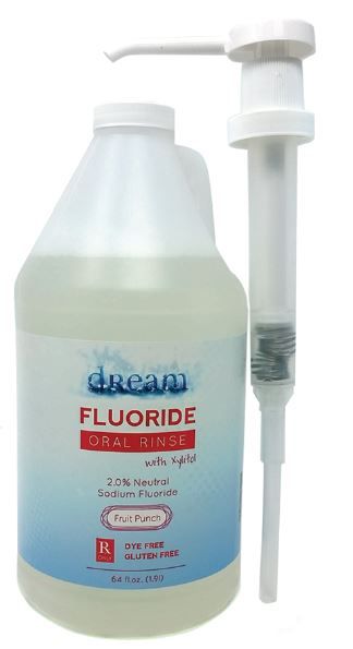 3D Dental Dream Fluoride Oral Rinse 2% Neutral Sodium Rinse, 64oz choose flavor