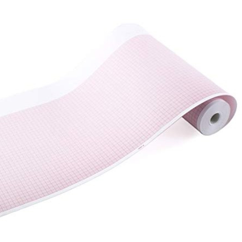 Welch Allyn Mortara Burdick Full Size Thermal Paper Roll with Header for ELI/Bur 230, 12 Roll/Case