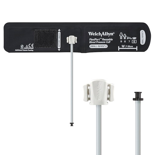Welch Allyn Flexiport Small Infant Reusable Blood Pressure Cuff with 1-Tube, Tri-Purpose Connector for Blood Pressure Monitor