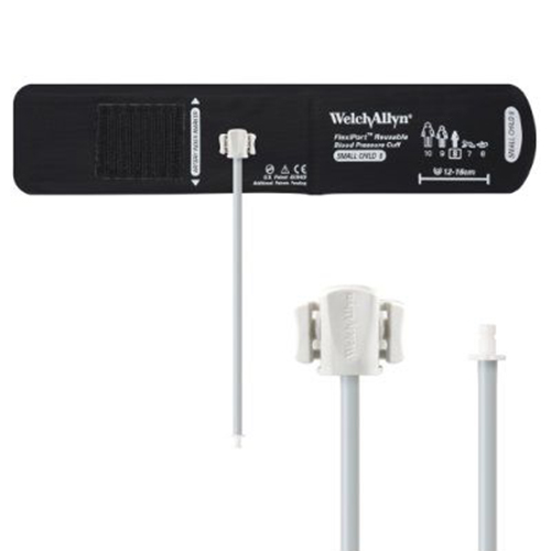 Welch Allyn Flexiport Small Child Reusable Blood Pressure Cuff with 1-Tube, Bayonet Connector for Blood Pressure Monitor