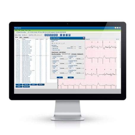 Welch Allyn Vision Express Holter Analysis System Software with Two H3+ 48-Hour Recorder