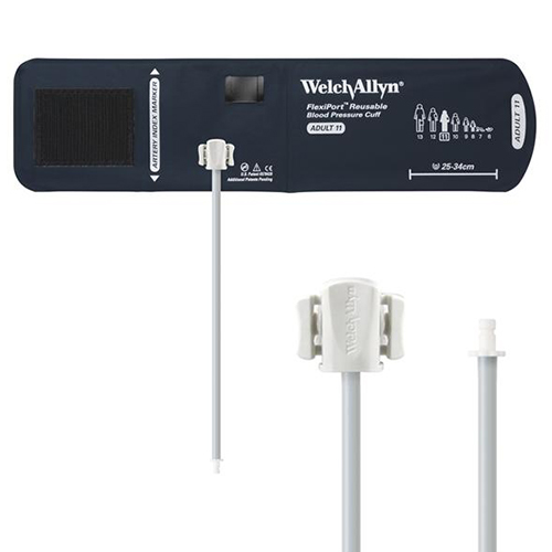 Welch Allyn Flexiport Adult Reusable Blood Pressure Cuff with 1-Tube, Bayonet Connector for Blood Pressure Monitor