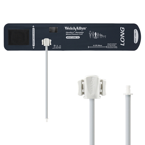 Welch Allyn Flexiport Adult Long Reusable Blood Pressure Cuff with 1-Tube, Bayonet Connector for Blood Pressure Monitor