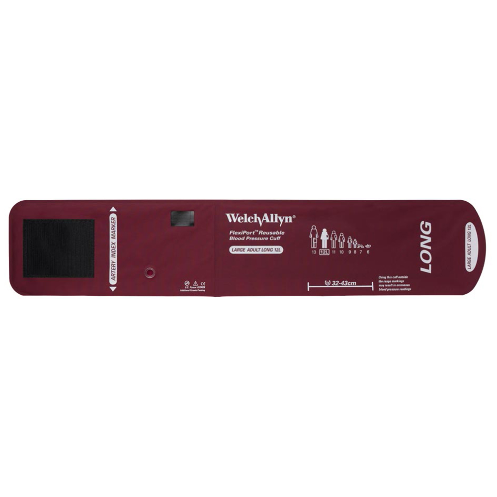 Welch Allyn Flexiport Large Adult Long Reusable Blood Pressure Cuff for Blood Pressure Monitor