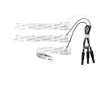 3M™ Red Dot™ ECG Neonatal, 17mm x 22mm, Pre-Wired Radiolucent Limb Band Electrode