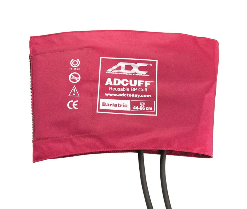 ADC ADCUFF™ & Bladder, 1-Tube, Bariatric, Burgundy, Latex Free