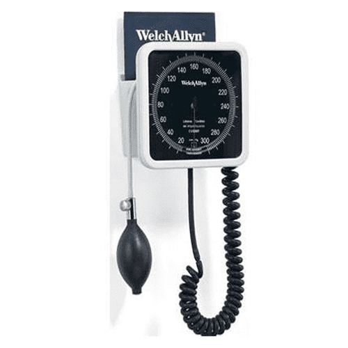 Welch Allyn 767-Series Wall Aneroid Sphygmomanometer with 2-Tubes Cuff