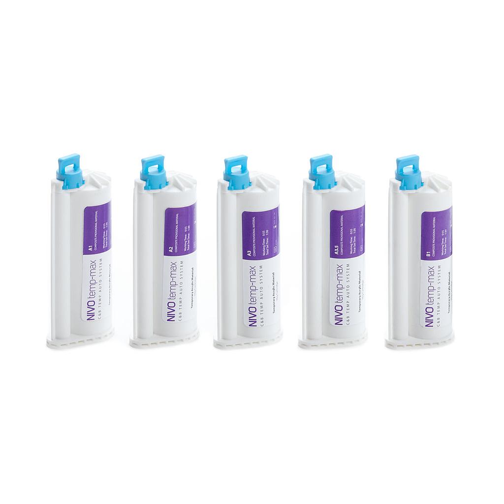 Temp-Max Temp Crown & Bridge Material Cartridge, 76ml, choose your shade