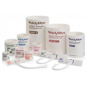 Welch Allyn Disposable Neonatal 1 Blood Pressure Cuff with 2-Tubes, Luer Slip Connector, 10/Box
