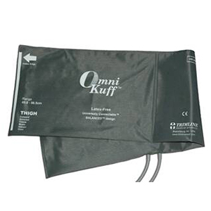 Welch Allyn Reusable Blood Pressure Cuff with 2-Tubes, Female Tri-Purpose Connector for Blood Pressure Monitor, Thigh