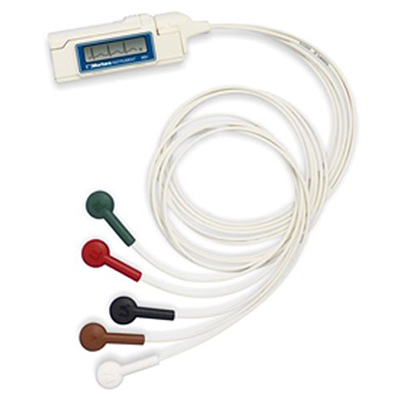Welch Allyn 27 inch Patient Cable with 3-Channel, 5-Wire, H3+, AHA, Gray