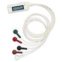 Welch Allyn 27 inch Patient Cable with 3-Channel, 5-Wire, H3+, AHA, Gray