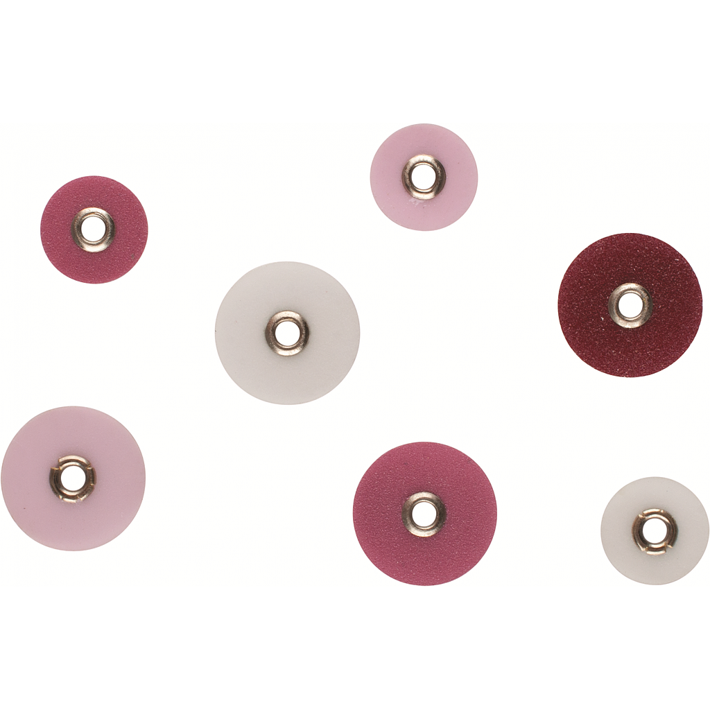 Septodont SeptoDiscs Kit: 120 Assorted ½" Abrasive Discs + Pop-On Mandrel