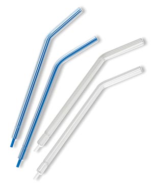 Mydent Disposable Air/Water 3-Way Syringe Tips, Blue, Bulk, 1500/bx