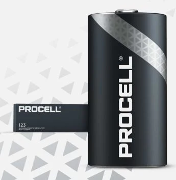 Duracell® Procell Size 123 Lithium Battery, 3V, Bulk