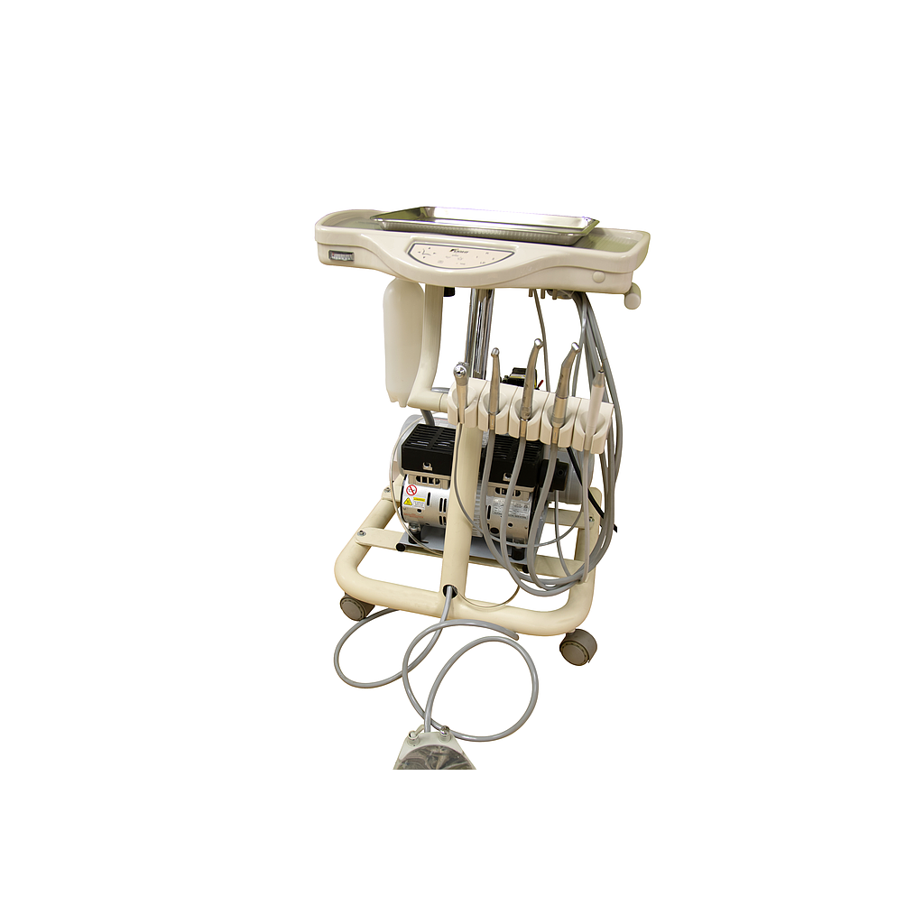 Flight Dental Systems Portable Mobile Cart with Integrated Compressor