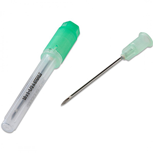 Ideal Needle Plastic Hub Hard Retail Pack - 18G x 1.5" (5 Pack)
