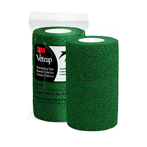 3M Vetrap Bandaging Tape - 4 in x 5 yd, Hunter Green