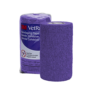 3M Vetrap Bandaging Tape - 4 in x 5 yd, Purple