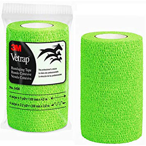 3M Vetrap Bandaging Tape - 4 in x 5 yd, Lime Green
