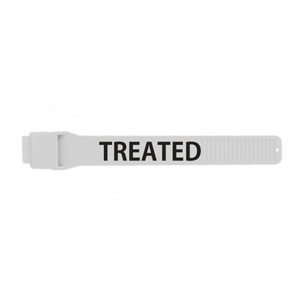 Leg Band - Stamped Treated, White