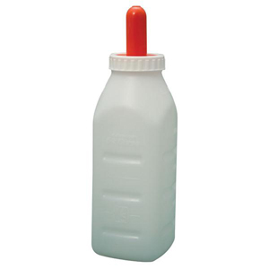 E-Z Nurse Screw-On Calf Bottle with Nipple - 2 qt