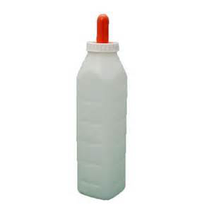 E-Z Nurse Screw-On Calf Bottle with Nipple - 3 qt