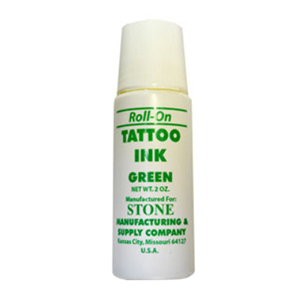 Tattoo Ink Green Roll-On - 2 oz