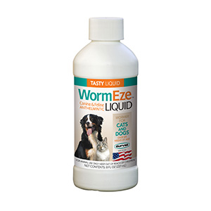 WormEze Liquid Wormer for Dogs & Cats - 8 oz