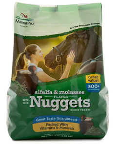 Manna Pro Bite Size Nuggets Alfalfa &amp; Molasses 4 lb