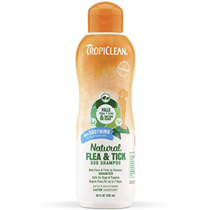 TropiClean Natural Flea & Tick Soothing Shampoo - 20 oz