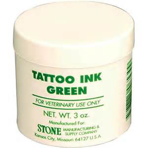 Tattoo Ink Green - 3 oz