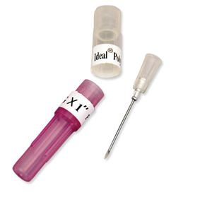 Ideal Needle Plastic Hub Hard Pack - 18G x 0.75" (100 Pack)