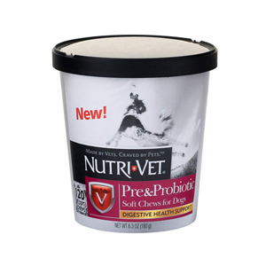Nutri-Vet Pre & Probiotic Soft Chews for Dogs - 120 ct