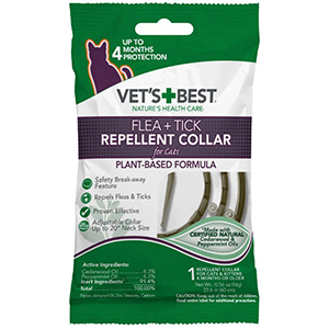 Vet's Best Natural Flea and Tick Repellent Collar for Cats