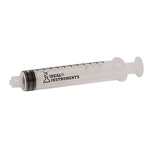 Ideal Disposable Syringe Luer Lock Hard Pack - 6 cc (50 Pack)