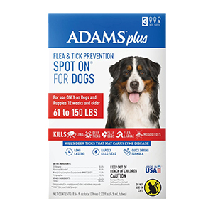 Adams Plus Flea & Tick Spot On for Dogs 3 Month - XL