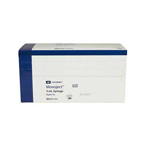 Monoject Syringe Disposable Regular Tip - 3 cc (100 Pack)